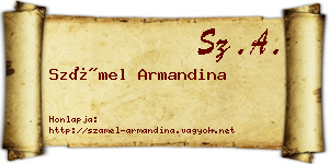 Számel Armandina névjegykártya